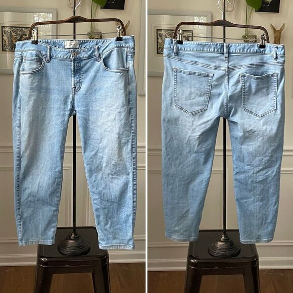 Sene Studios Low Rise Crop Jeans $200 16 XL - Picture 1 of 8